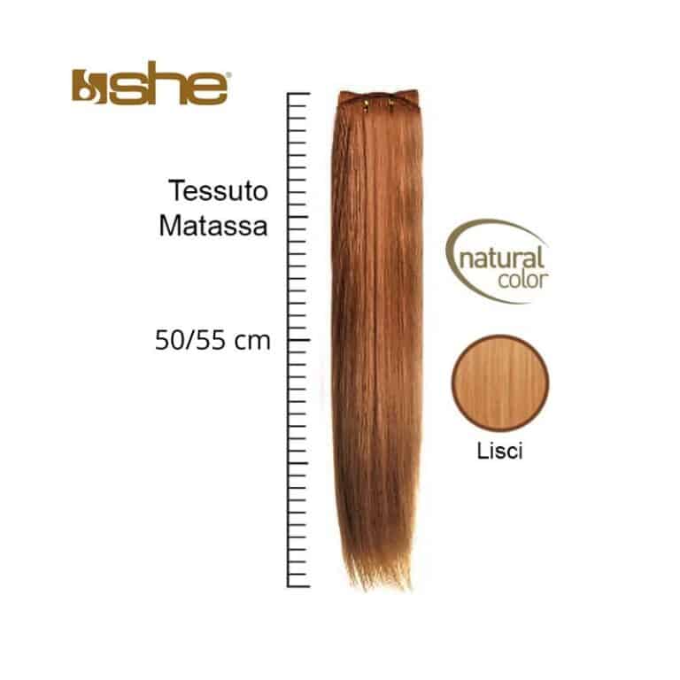 SHE Extension Weft Long Hair Capelli Naturali Tessuti 50-55 cm