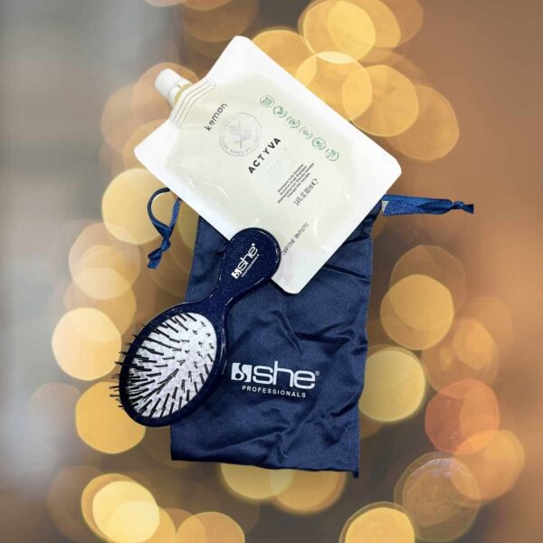 Set Natalizio Shampoo e Spazzola