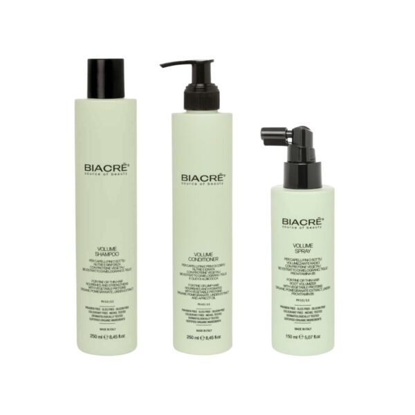 Biacrè Kit Volume Shampoo, Conditioner e Spray
