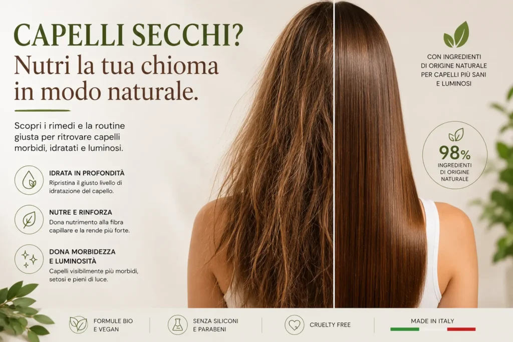 Capelli secchi cause, rimedi per ritrovare morbidezza e luminosità