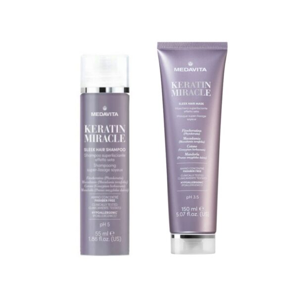 Medavita Keratin Miracle Shampoo 55 ml e Maschera 50 ml