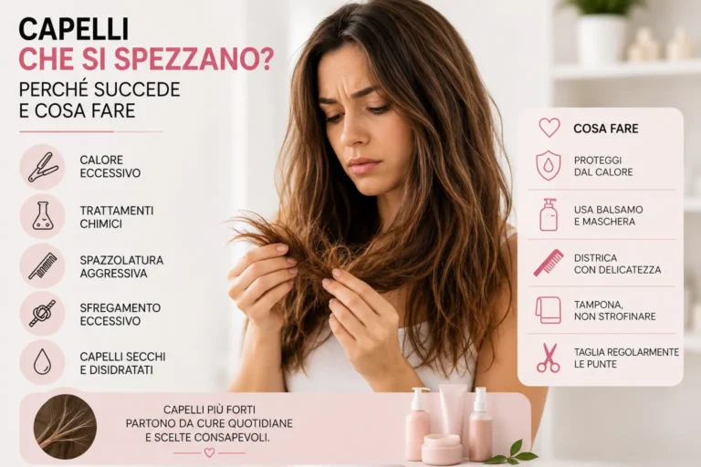 Capelli che si spezzano perché succede e cosa fare