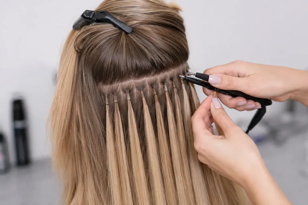 Extension alla cheratina guida a durata, applicazione e cura