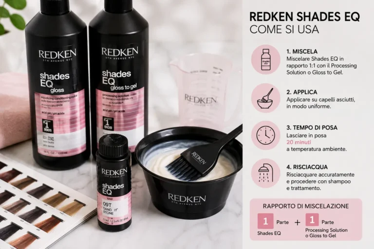 Redken Shades EQ come si usa e quanto deve stare in posa