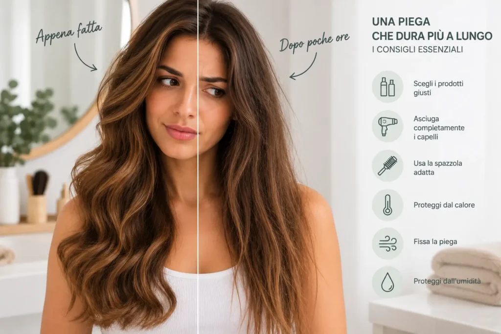 capelli che non tengono la piega