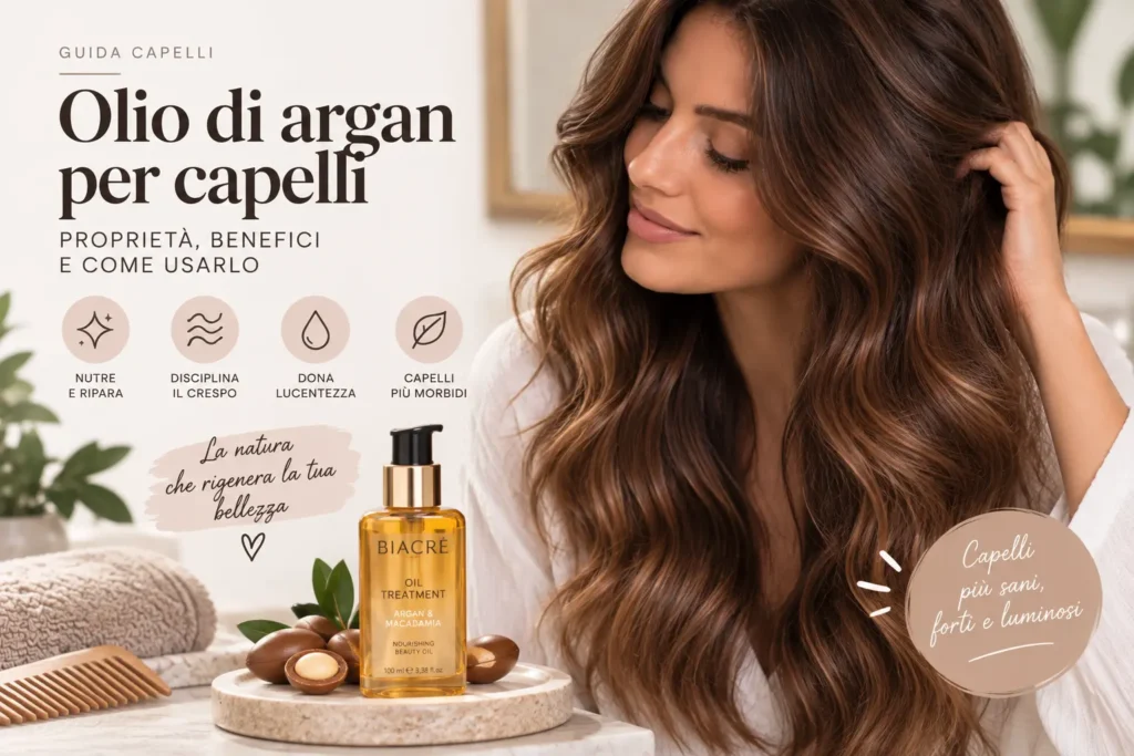 olio di argan capelli secchi